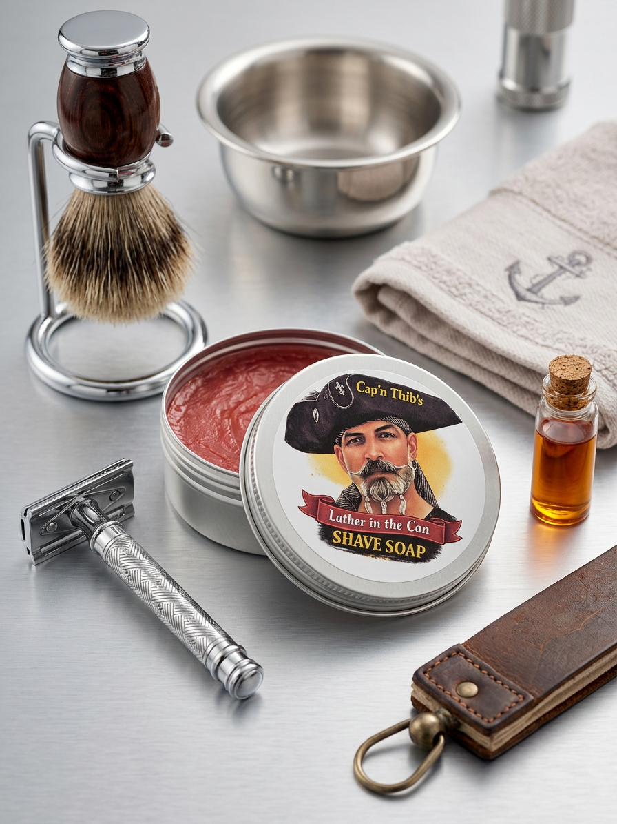 Cap'n Thib's Lather in the Can Shave Soap